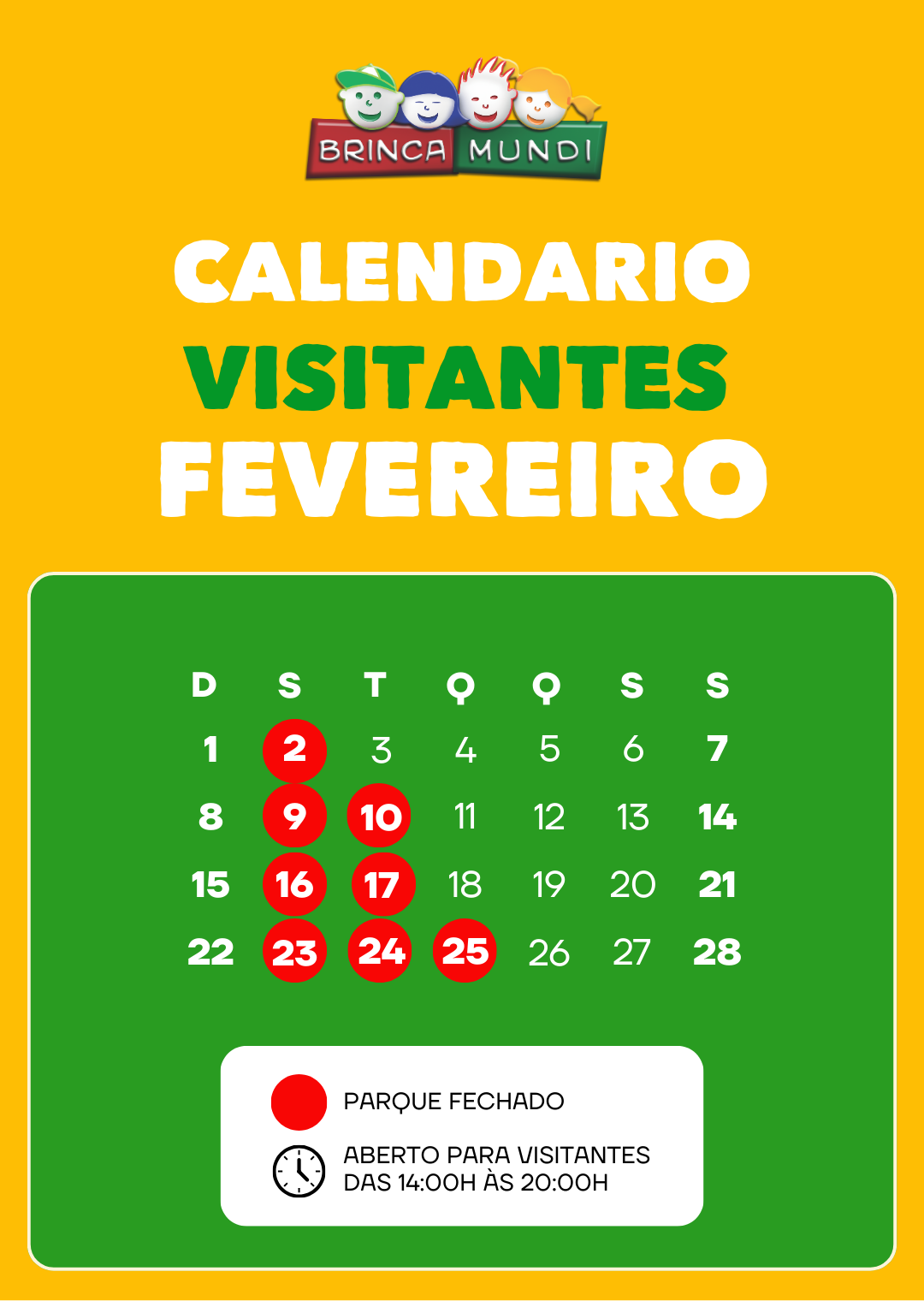 Calendário FEV